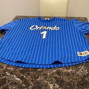 Orlando Hardaway Jersey. White and Blue. Size 5XL